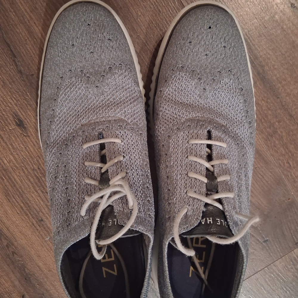 Gray Knit Men's Shoes